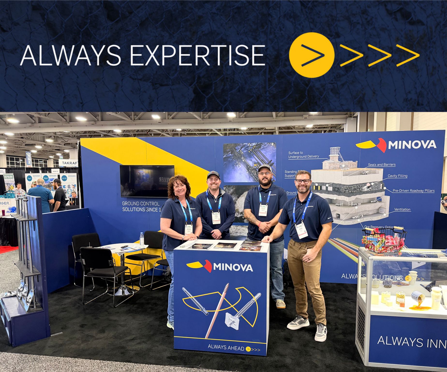 Minova Stand at MINEXCHANGE